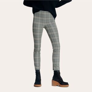 Rag & Bone Simone Plaid High-Waisted Pants size 14